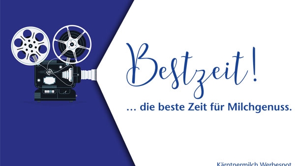 Bestzeit! ... die beste Zeit für Milchgenuss.